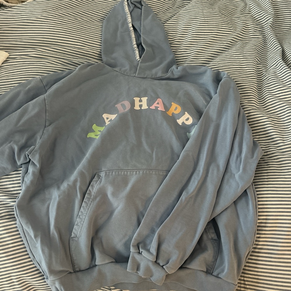 Madhappy Pastel Logo Blue Hoodie